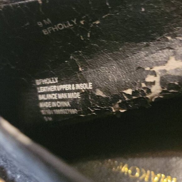 B Makowsky Black Suede Pull on Heeled Ankle Boots Size 9M - Picture 13 of 13